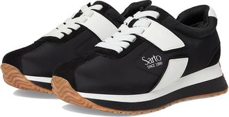 Franco Sarto L-erica Fashion Sneaker Womens Shoes Black : 5.5 M, Textile