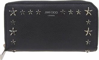 Jimmy Choo London Leather Long Wallet (Bi-Fold) (Pre-Owned)