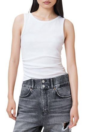AllSaints Katarina Stretch Cotton Tank in Optic White at Nordstrom, Size X-Small