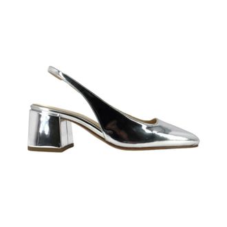 Anna F. Slingback in pelle specchio - female - Anna F. - Pumps - Gray - 5 UK - Shoes