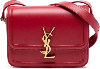 Saint Laurent Pre-owned Cross Body Bags, female, Red, Size: ONE SIZE Pre-owned Leather Shoulder Bag