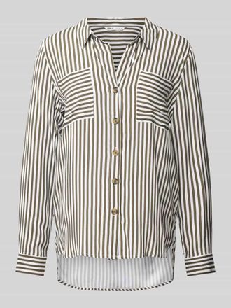Only Bluse aus Viskose mit verlängertem Rücken Modell YASMIN in Oliv, Größe XS