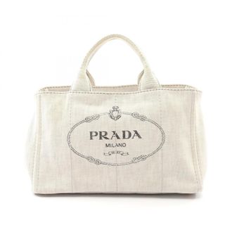 Prada Gray Canapa Handbag Tote Bag (Pre-Owned)
