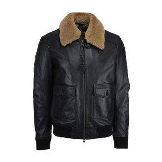 Blauer Heren, Jassen, Zwart, Maat: L Leer