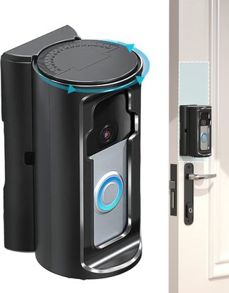 OEM Soporte Para C&aacute;mara De Timbre Soporte Inal&aacute;mbrico Para Timbre De Video Sin Sonido Soporte De Seguridad Ajustable Para Apartamentos, Hogares Y Paredes 