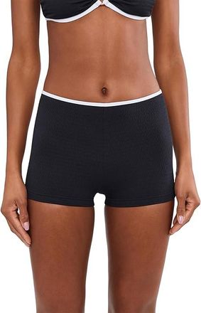 Seafolly Beach Bound Boyleg Pants Womens Swimwear Black : AUS 14 (US Womens 10), Elastane/Nylon