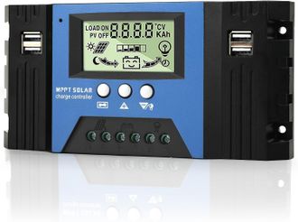 OEM Controlador De Carga Solar Mppt De 100 A, 12 V/24 V, Con Dos Puertos Usb Y Pantalla Lcd