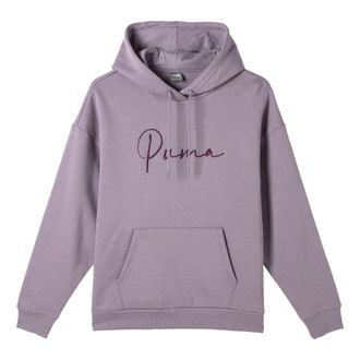 Puma (WMNS) PUMA Tonal Script Hoodie Purple 684401-30