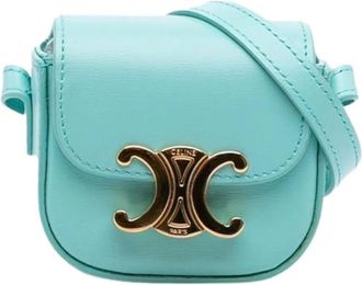 Celine Pre-owned Mini Crossbody Bag - Dames - Vintage Mini Tas - Blauw - ONE Size - Leer - Vintage