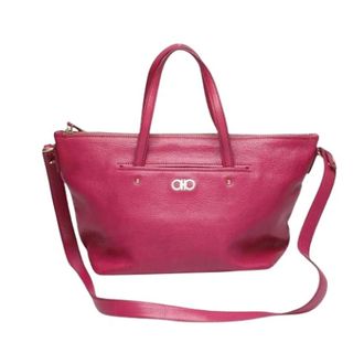 Ferragamo Pre-owned Handbags, female, Pink, Size: ONE SIZE Pre-owned Handbag, Shoulder bag