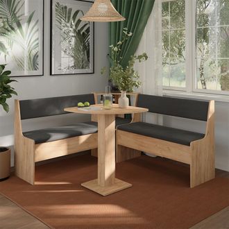 Vicco Conjunto Con Banco Esquinero Roman, Roble Dorado, 60 X 60 Cm, Vicco