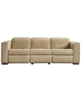 Bernhardt Nest Leather Power Motion Sofa