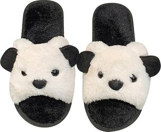 Generic Cute Slippers for Women, Plush Animal House Slipper Winter Warm Cozy Soft Indoor Outdoor Novelty Slippers Comfy Fuzzy Footwear Cute Design Warm Home S