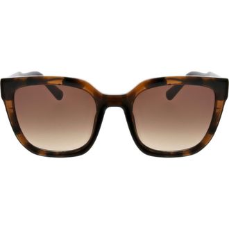Oscar De La Renta Modern Square Sunglasses in Tort at Nordstrom Rack