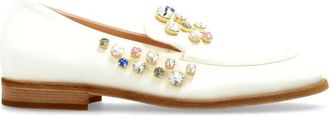 AGL New College Precious Loafers - Dames - Loafers - Wit - 41 EU - Leer - Schoenen