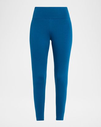Eileen Fisher Petite High-Rise Cropped Terry Leggings