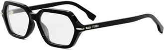 Fendi Geometric Optical Frame - unisex - Brillen - Zwart - 54 MM - Accessoires