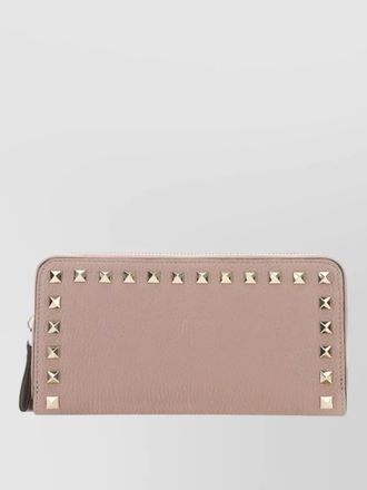 Valentino Garavani rockstud leather wallet studded design