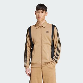 adidas Originals ADIDAS Originals Mens Adicolor Panel Track Top - Sand - Size Medium