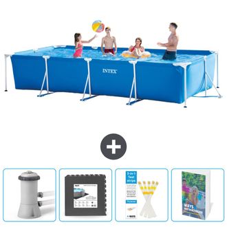 Intex Piscina Con Estructura Rectangular - 450x220x84 Cm - 7-piezas Scb131
