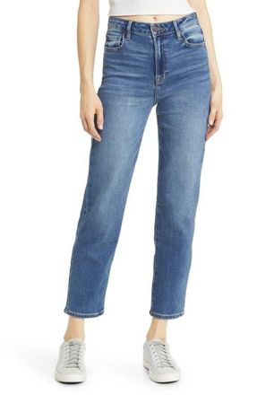 Hidden Jeans Tracey High Waist Straight Leg Jeans in Medium Dark Wash at Nordstrom, Size 28