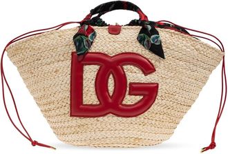 Dolce & Gabbana Kendra Medium shopper tas - Dames - Handtassen - Beige - ONE Size - Leer - Tassen