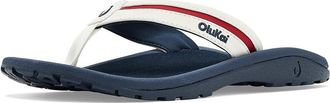 Olukai Ohana Palua Mens Sandals Bright White/Americana : 11 D - Medium, Synthetic