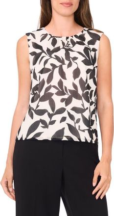 Halogen Gathered Neck Sleeveless Shell in New Ivory at Nordstrom Rack, Size Large