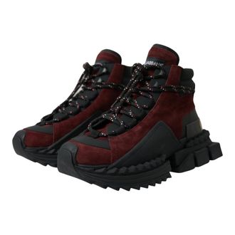Dolce & Gabbana Sneakers, male, Red, Size: 6 US Super King High Top Sneakers