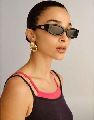 Le Specs Glaciem - Occhiali da sole slim neri-Nero