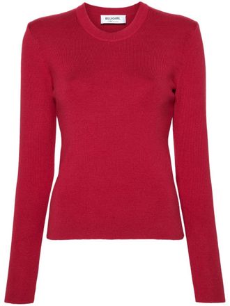 Blugirl Geribbelde sweater - Rood
