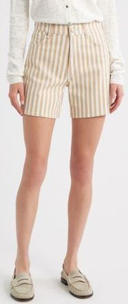 Rag & Bone Kaia Stripe Shorts in Tanstripe at Nordstrom Rack, Size 25
