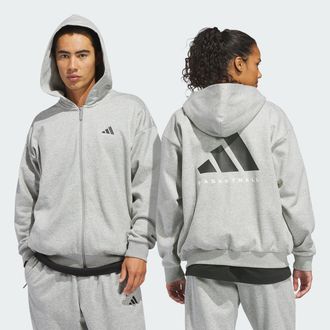 adidas Mens adidas adidas Basketball Full-Zip Hoodie (Gender Neutral)