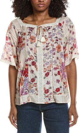 Johnny Was Sonia Silk Blouse