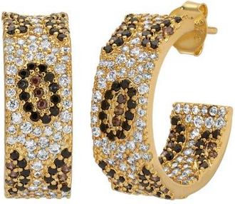 Native Gem Maneater Leopard Hoops in Leopard Maneater at Nordstrom