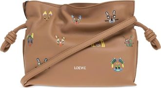 Loewe Borsa a spalla Flamenco mini - Marrone