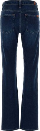 7 For All Mankind Womens Blue Stretch Denim The Slim Jeans Blu
