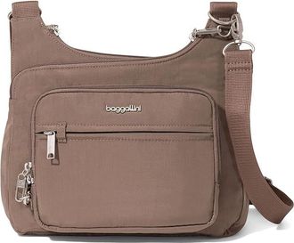 Baggallini Securtex Anti-theft Crossover Crossbody Cross Body Womens Handbags Portobello, Nylon