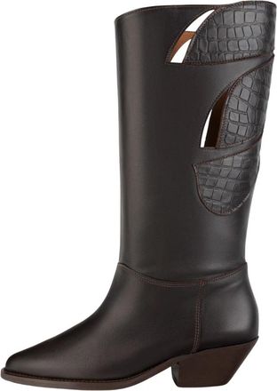 L37 Unieke stijlvolle schoenen en accessoires - Dames - Cowboylaarzen - Bruin - 39 EU - Schoenen
