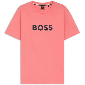 HUGO BOSS Heren Hbw Logo T-Shirt (Helder Roze)