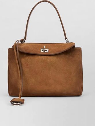 Balenciaga small rodeo suede leather shoulder bag