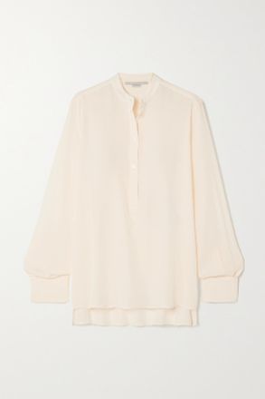 Stella McCartney Blusa In Crêpe De Chine Di Seta Eva - Neutri
