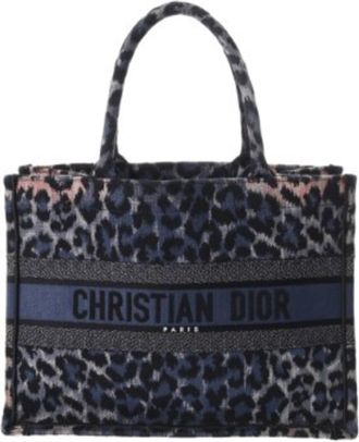 Dior Navy Canvas Tote Bag (Pre-Owned)