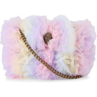 Kurt Geiger Mini Kensington Tulle Crossbody Bag in Purple Multi at Nordstrom