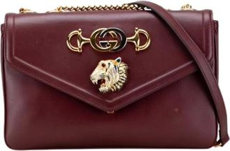 Gucci Pre-owned Cross Body Bags, female, Red, Size: ONE SIZE Pre-owned Leather crossbody-bags