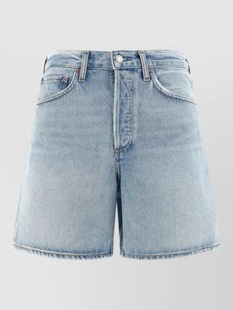 A Gold E dame tailored shorts belt loops pockets