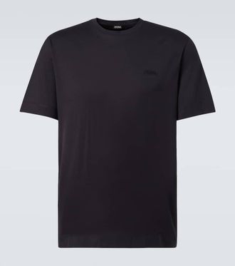Ermenegildo Zegna Logo cotton jersey T-shirt