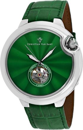Christian Van Sant Mens Cyclone Automatic Black Dial Watch