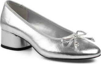 Candie's Savage Pump in Silver Faux at Nordstrom, Size 11