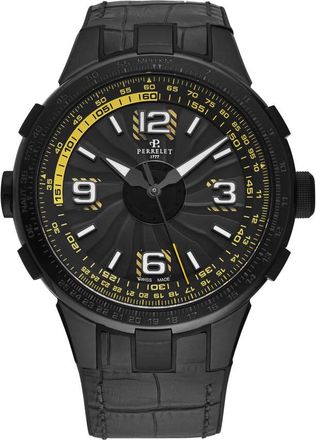 Perrelet Turbine Pilot Automatic Black Dial Mens Watch A1095/4